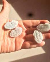 Load image into Gallery viewer, 100% Natural green/white Jadeite Jade healthy and longevity lock pendant AQ49