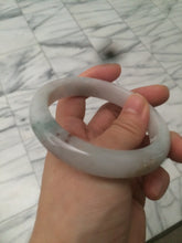 Load image into Gallery viewer, 57.5mm Certified Type A 100% Natural light green/purple/red Jadeite Jade bangle AC62-0052