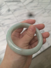 Load image into Gallery viewer, 56.7mm Certified Type A 100% Natural light green/brown Jadeite Jade bangle AC64-0160