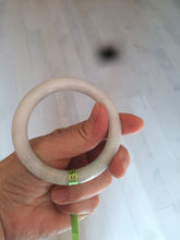 Load image into Gallery viewer, 52mm certified Type A 100% Natural green/orange/white round cut Jadeite Jade bangle R72-5679