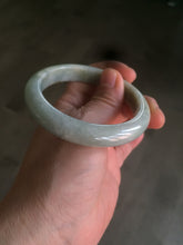 Load image into Gallery viewer, 54.4mm Certified Type A 100% Natural white/light green Jadeite Jade bangle AF61-9774