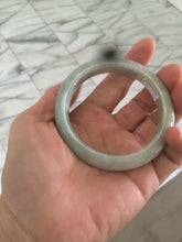 Load image into Gallery viewer, 54.4mm Certified Type A 100% Natural white/light green Jadeite Jade bangle AF61-9774