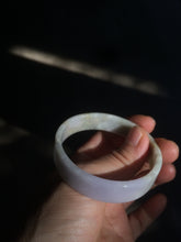 Load image into Gallery viewer, 51.5mm Certified Type A 100% Natural light purple/yellow/brown square Jadeite Jade bangle AC60-8067