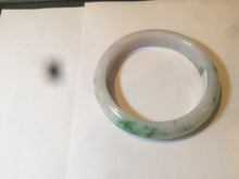 Load image into Gallery viewer, 53.6mm certified 100% natural Type A sunny green purple white jadeite jade bangle AS21-4141