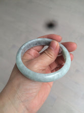 Load image into Gallery viewer, 58mm Certified Type A 100% Natural light green/gray Jadeite Jade bangle W76-4542