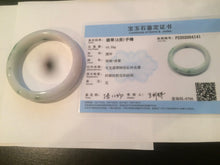 Load image into Gallery viewer, 53.6mm certified 100% natural Type A sunny green purple white jadeite jade bangle AS21-4141