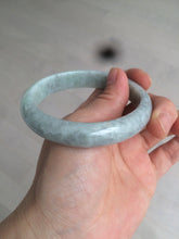 Load image into Gallery viewer, 58mm Certified Type A 100% Natural light green/gray Jadeite Jade bangle W76-4542