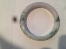 Load image into Gallery viewer, 53.6mm certified 100% natural Type A sunny green purple white jadeite jade bangle AS21-4141