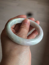 Load image into Gallery viewer, 57.5mm Certified 100% natural Type A light green/yellow/purple jadeite jade bangle N89-7531