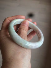 Load image into Gallery viewer, 57.5mm Certified 100% natural Type A light green/yellow/purple jadeite jade bangle N89-7531