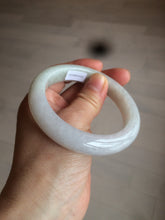 Load image into Gallery viewer, 56.5 mm Certified type A 100% Natural sunny green/light purple/white Jadeite bangle W75-6542