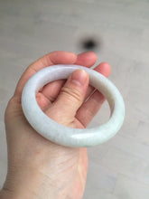 Load image into Gallery viewer, 56.5 mm Certified type A 100% Natural sunny green/light purple/white Jadeite bangle W75-6542
