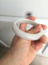 Load image into Gallery viewer, 56.5 mm Certified type A 100% Natural sunny green/light purple/white Jadeite bangle W75-6542