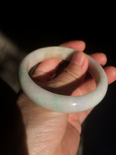 Load image into Gallery viewer, 56.5mm certified 100% natural Type A sunny green/brown/orange (Fu Lu Shou) jadeite jade bangle AC58-2477