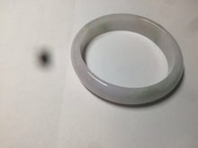 Load image into Gallery viewer, 50mm Certified Type A 100% Natural light green/purple Jadeite Jade bangle C37-7910