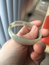 Load image into Gallery viewer, Certified 51.2mm Type A 100% Natural light green/yellow jadeite jade bangle group R5-8387 Add on item. No sale individually