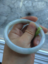 Load image into Gallery viewer, 57.7mm Certified Type A 100% Natural light green/yellow/white Jadeite Jade bangle N61-5752