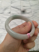 Load image into Gallery viewer, 56mm certified 100% natural Type green/white jadeite jade bangle A39-1623