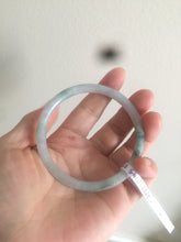 Load image into Gallery viewer, 57mm Certified type A 100% Natural icy watery light green slim round cut jadeite jade bangle AS22-0145