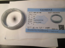 Load image into Gallery viewer, 59mm Certified Type A 100% Natural light green Jadeite Jade bangle D75-3759