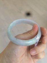 Load image into Gallery viewer, 56.5mm certified 100% natural Type A green purple jadeite jade bangle AM22-2821