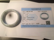 Load image into Gallery viewer, 57.9mm certified Type A 100% Natural green/purple Jadeite Jade bangle D76-3763