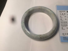 Load image into Gallery viewer, 57.9mm certified Type A 100% Natural green/purple Jadeite Jade bangle D76-3763