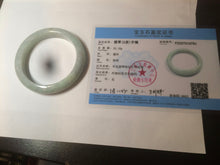Load image into Gallery viewer, 56.7mm certified 100% natural type A light green/orange jadeite jade bangle C48-9781