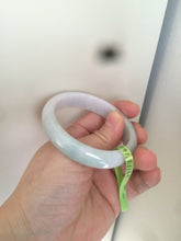 Load image into Gallery viewer, 49.5mm Certified Type A 100% Natural sunny green oval Jadeite Jade bangle AJ6-5095