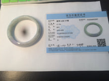 Load image into Gallery viewer, 52.7mm 100% natural Type A light green/purple jadeite jade bangle D80-2207
