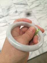 Load image into Gallery viewer, 57.7mm Type A 100% Natural green/white jadeite jade bangle Q30-5744