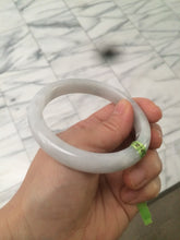 Load image into Gallery viewer, 57.7mm Type A 100% Natural green/white jadeite jade bangle Q30-5744
