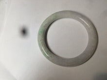 Load image into Gallery viewer, 57mm Certified type A 100% Natural sunny green/purple/white round cut Jadeite Jade bangle W71-6536