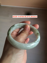 Load image into Gallery viewer, Sale! Certified type A 100% 55-61mm Natural green/white/purple Jadeite bangle group AG6