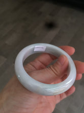 Load image into Gallery viewer, 53.5mm 100% natural Type A green/white jadeite jade bangle R76-5678