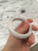 Load image into Gallery viewer, 53.5mm 100% natural Type A green/white jadeite jade bangle R76-5678