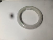 Load image into Gallery viewer, 56.5 mm Certified type A 100% Natural sunny green/light purple/white Jadeite bangle W75-6542