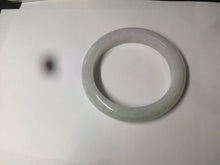 Load image into Gallery viewer, 56.5 mm Certified type A 100% Natural sunny green/light purple/white Jadeite bangle W75-6542