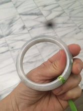 Load image into Gallery viewer, 56.4mm Type A 100% Natural light green Jadeite Jade bangle Q32