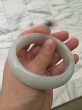 Load image into Gallery viewer, 56.7mm Type A 100% Natural light green yellow Jadeite Jade bangle GC4