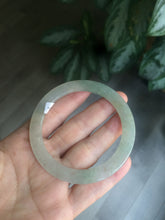 Load image into Gallery viewer, 54.9mm certified Type A 100% Natural icy green/white super thin Jadeite bangle Q33-0414