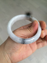 Load image into Gallery viewer, 53.5mm 100% natural Type A white/yellow/black jadeite jade bangle U83-3744