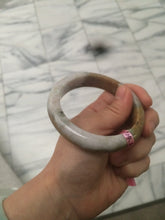 Load image into Gallery viewer, 58mm Certified 100% natural Type A yellow/brown/purple jadeite jade bangle A44-3379