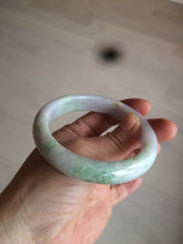 Load image into Gallery viewer, 58mm Certified Type A 100% Natural sunny green/purple Jadeite Jade bangle N84-0624