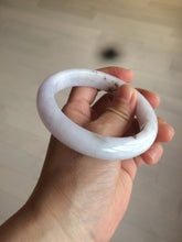 Load image into Gallery viewer, 59.4mm Certified type A 100% Natural light green/light purple/white Jadeite bangle J109-0514