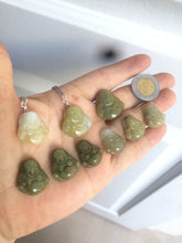Load image into Gallery viewer, 100% Natural type A yellow happy buddha jadeite Jade pendant necklace AM19