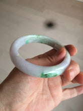 Load image into Gallery viewer, 58mm Certified Type A 100% Natural sunny green/purple Jadeite Jade bangle N84-0624