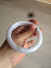 Load image into Gallery viewer, 59.4mm Certified type A 100% Natural light green/light purple/white Jadeite bangle J109-0514