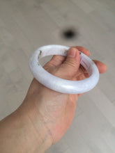 Load image into Gallery viewer, 59.4mm Certified type A 100% Natural light green/light purple/white Jadeite bangle J109-0514