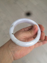 Load image into Gallery viewer, 59.4mm Certified type A 100% Natural light green/light purple/white Jadeite bangle J109-0514